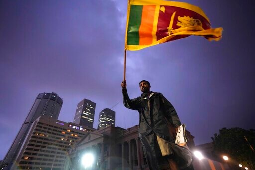 PM Says Protests Are Hurting Rebuilding of Sri Lanka Economy