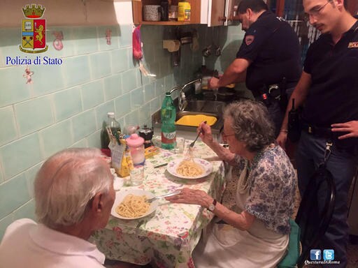 Rome Police 'rescue' Elderly Couple with 2 Plates of Pasta