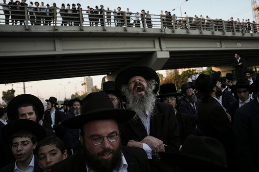 Ultra-Orthodox Jews Block Highway to Protest Israel's New Mandatory Military Service Ruling