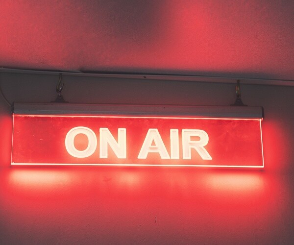 on air sign for a radio station