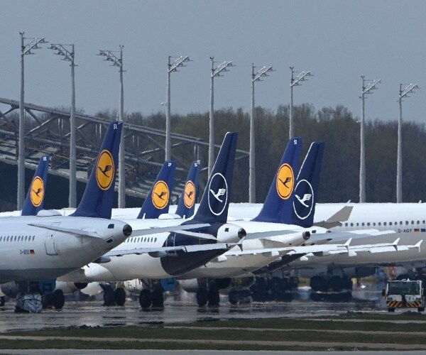 planes parked at airport