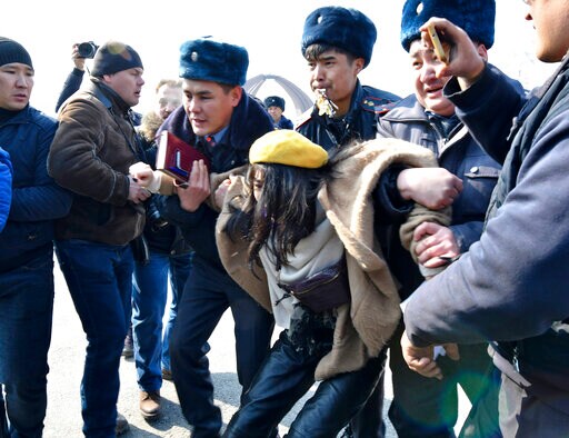 Scores Detained at Women's Rally in Kyrgyzstan