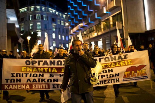 Protests in Greece Swell against Property Auctions