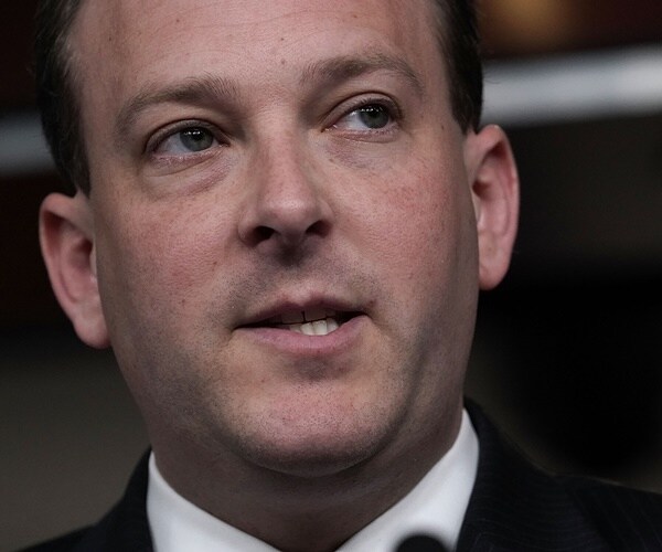 lee zeldin speaks at a news conference