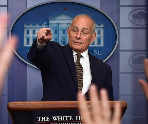 Gen. Kelly On Message in Trump Flap 