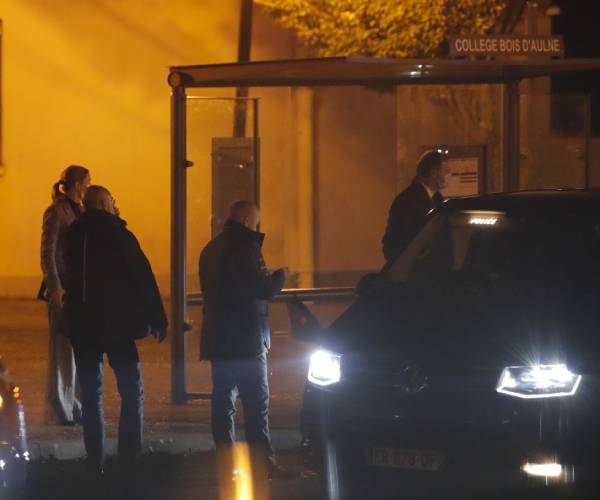 police investigating on the street