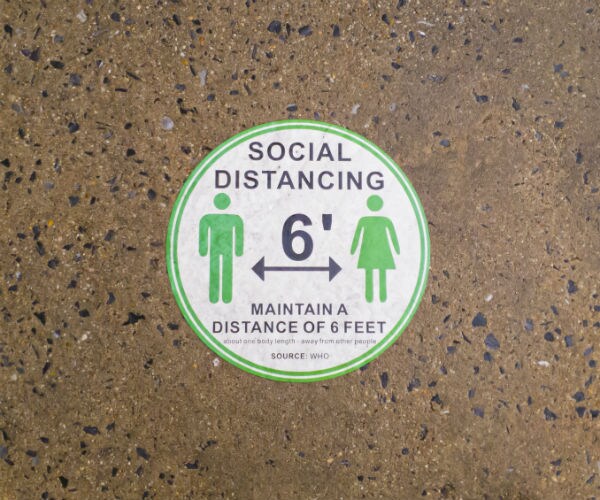 social distancing due to coronavirus 