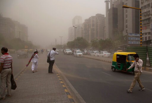 Indian Workers Repair Damage after Deadly Dust Storm