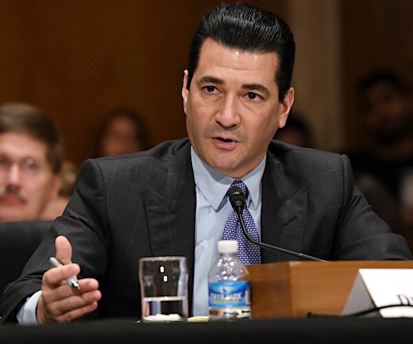 scott gottlieb speaks during a congressional hearing