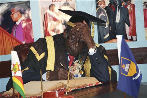 Zimbabwean University Staffer Suspended in Mugabe Cap Mishap