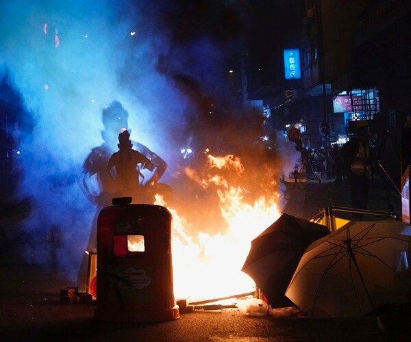 More Violence Grips Hong Kong Ahead of China's National Day