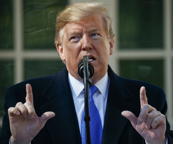 president donald trump is shown