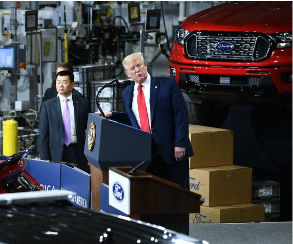 trump in ypsilanti michigan, 