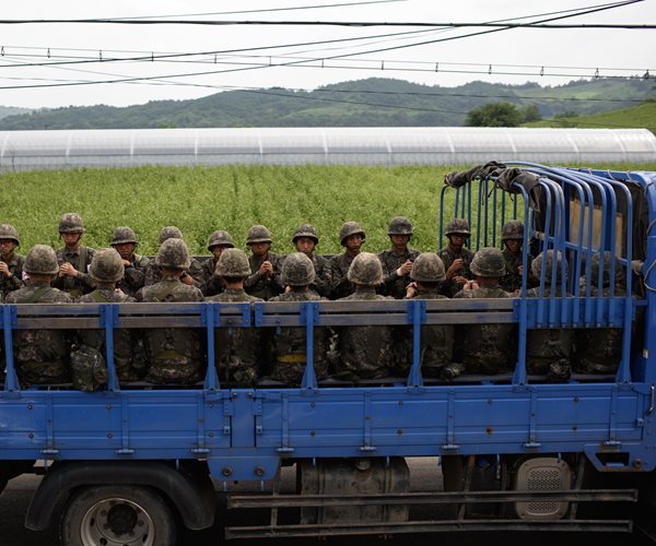 North, South Korea Officials Meet at DMZ in Bid to Ease Tension