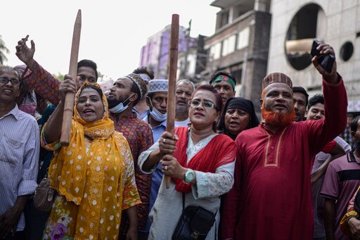 Opponents of Ousted Bangladesh Ex-premier Sheikh Hasina Foil Attempts to Hold Rally in Dhaka