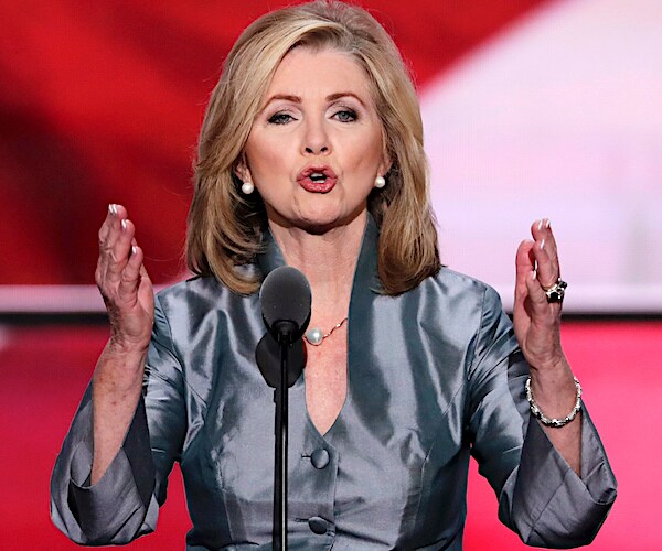 marsha blackburn exults during her 2016 republican national convention speech