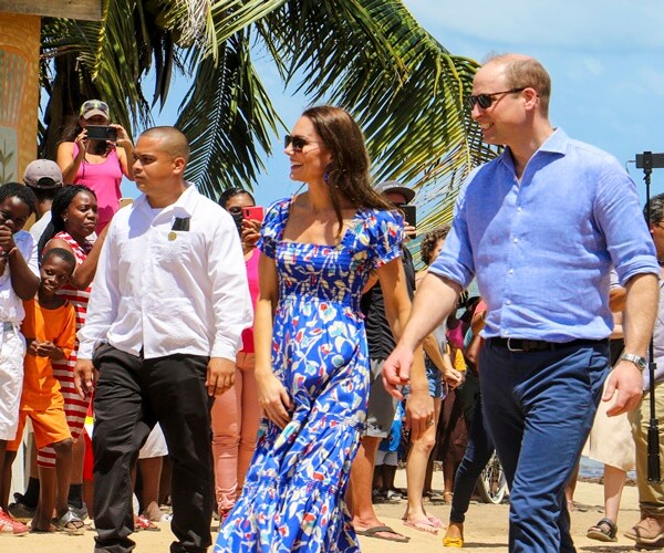 British Royal Couple Climb Ancient Pyramids in Belize, Visit UK Armed Forces