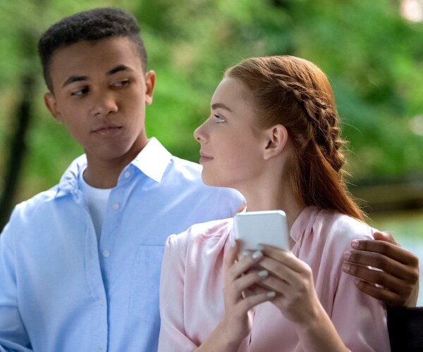 black and white couple