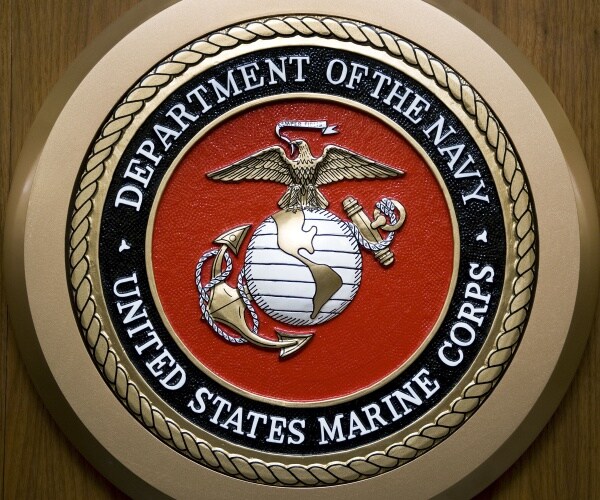 marine corps seal is shown