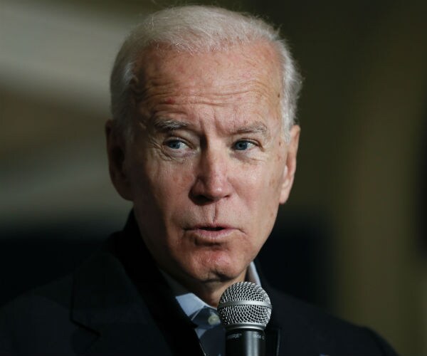Democratic presidential candidate former Vice President Joe Biden speaks during a community event.