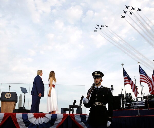 COMING UP: President Trump delivers the keynote address at the U.S. Navy's 250th birthday celebratio...