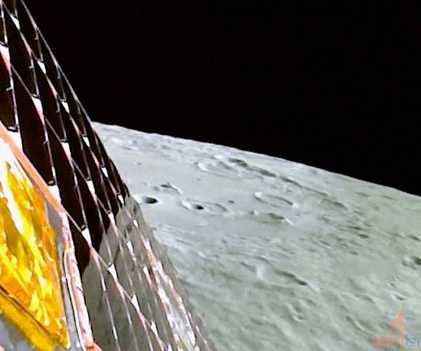 India's Lunar Rover Takes a Moon Walk