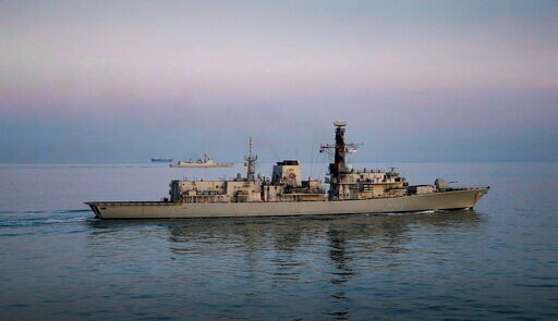 Royal Navy Ship Shadows Chinese Destroyer in English Channel