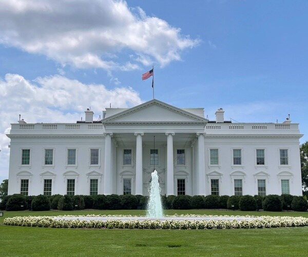 the north lawn of the white house