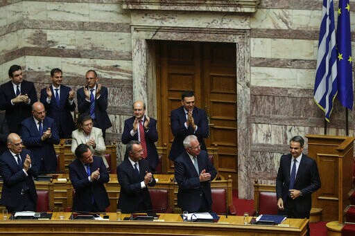 New Greek PM Emphasizes Tax Cuts, Jobs, Security