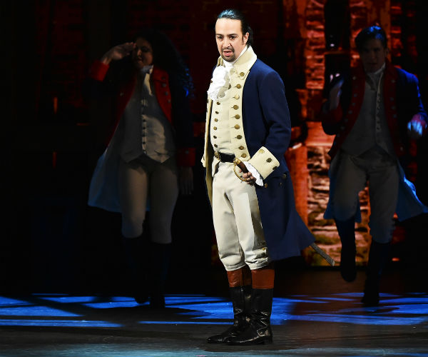 Lin-Manuel Miranda stars in his broadway musical 'hamilton'