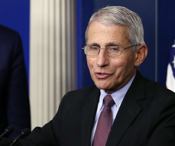 Dr. Anthony Fauci, director of the National Institute of Allergy and Infectious Diseases, speaks about the coronavirus 