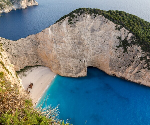 Cliff Collapses in Greece at Famed 'Shipwreck' Beach