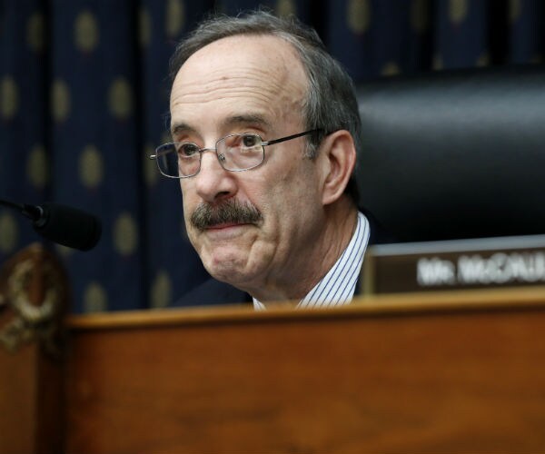 Rep. Eliot Engel is seen on capitol hill in a black suit