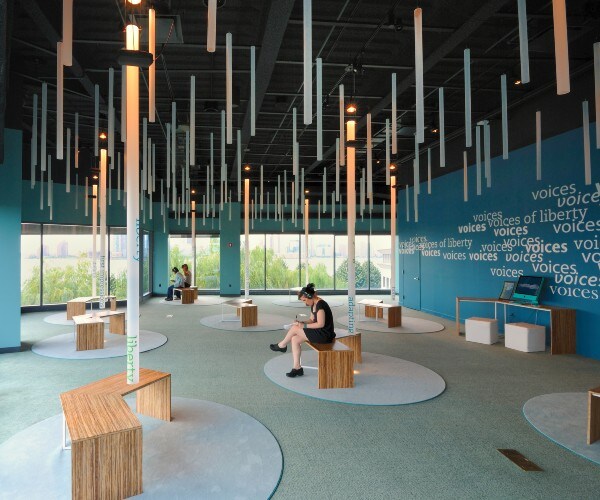 a museum interior in the empire state