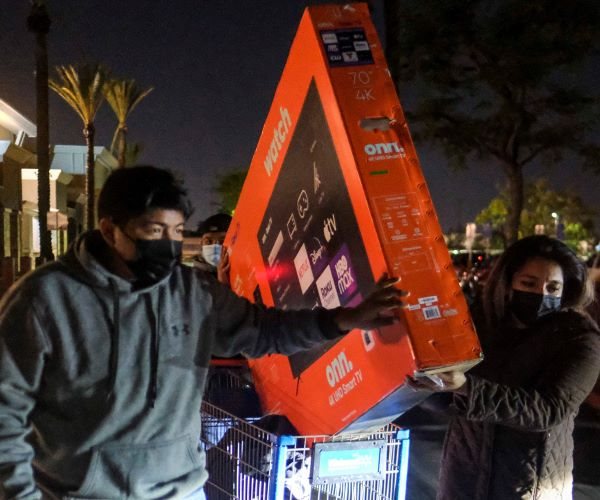 Black Friday shoppers in California