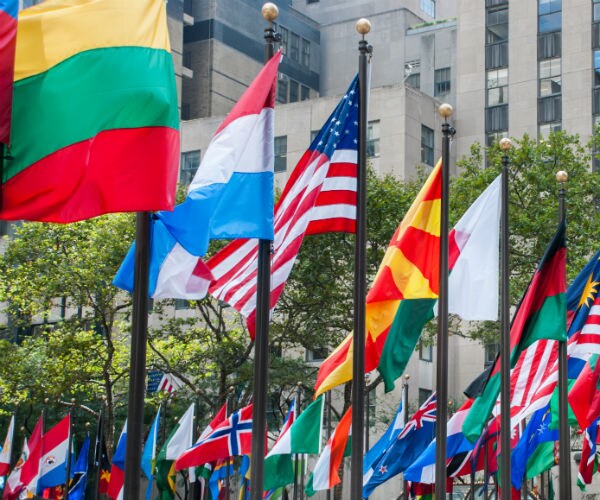 us and flags of other nations