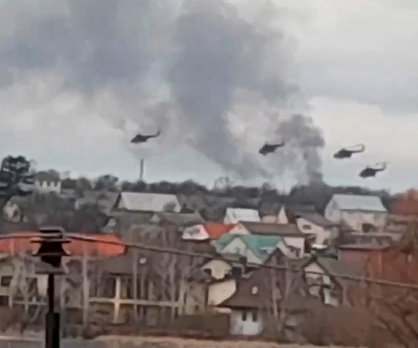 Russian helicopters on the attack 