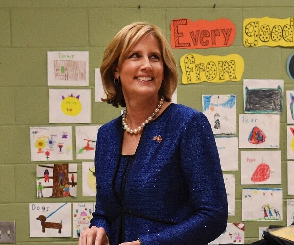 claudia tenney waits to vote