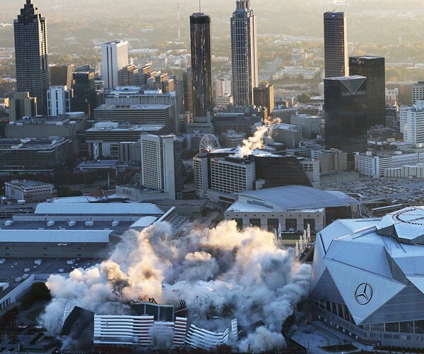 Georgia Dome Imploded in Blast Seen From Space