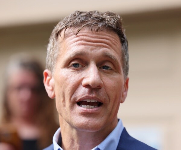 eric greitens speaks with reporters