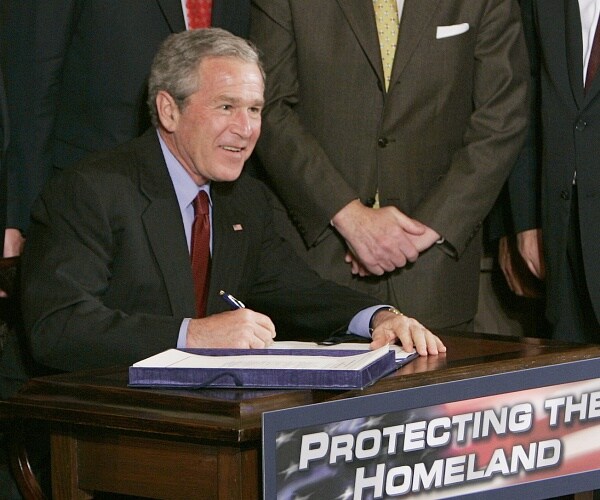 george bush signs patriot act 