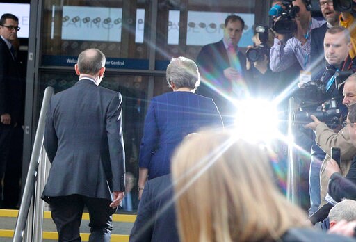 The Latest: UK's May Says Prepared for No Deal on Brexit