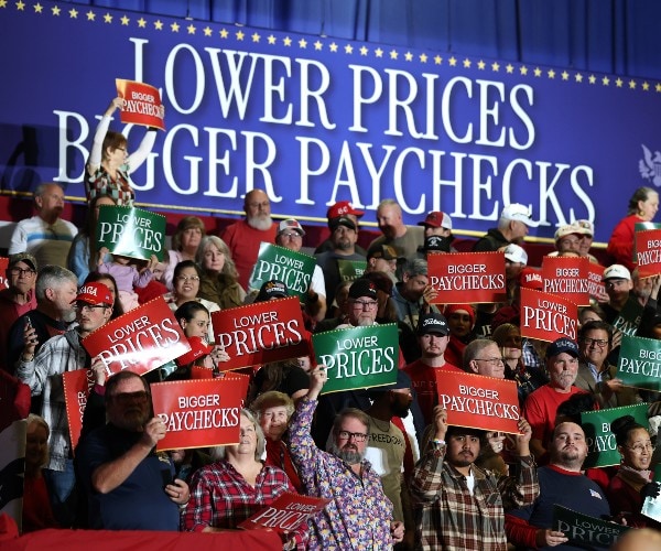 united states presidency political rally regarding affordability 