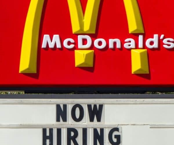 McDonald's now hiring