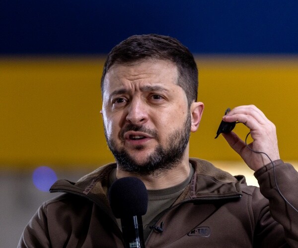 volodymyr zelenskyy answers questions at a press conference