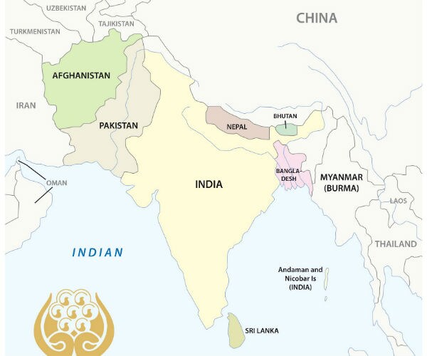 countries of afghanistan india pakistan and nepal as well as others 