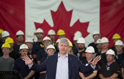 Canada in Recession; PM Harper Denies it as Election Looms