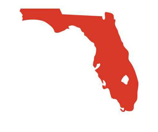 outline of the state of florida