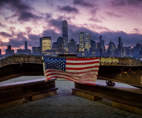 nine eleven flag and memorial in new jersey 