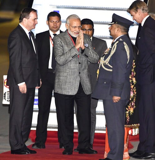 Indian PM in Sweden for Trip That Also Will Take Him to UK